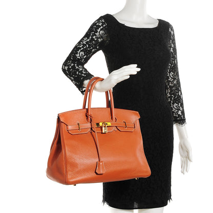 Hermes Taurillon Clemence Birkin 35 Etrusque 2 of 29
