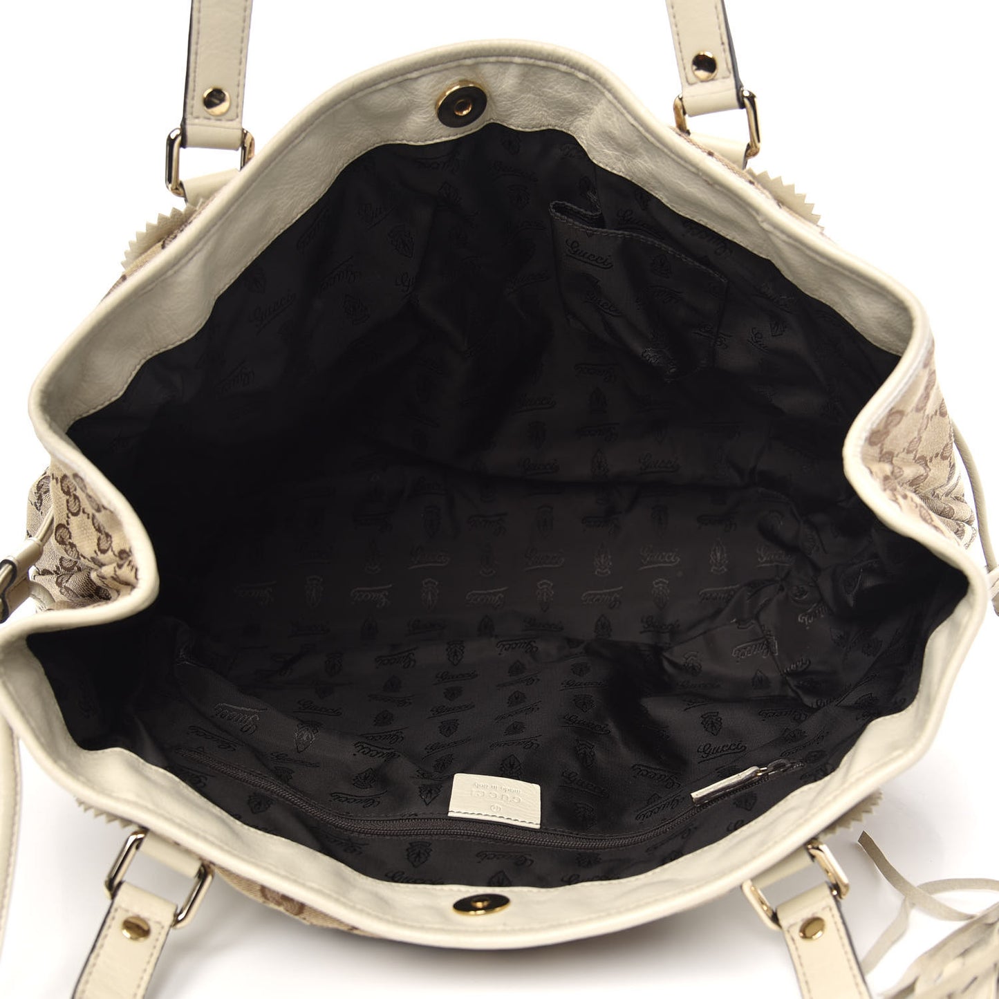 Monogram Large Tribeca Tote Off White