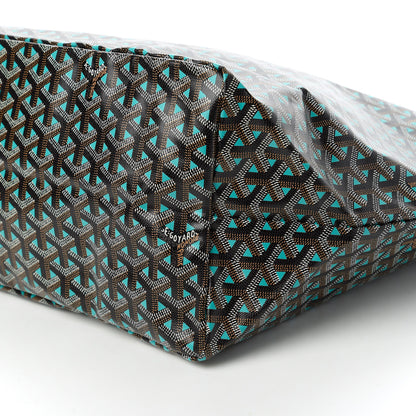 Goyard Goyardine Saint Louis Claire Voie GM Black Blue 7 of 8