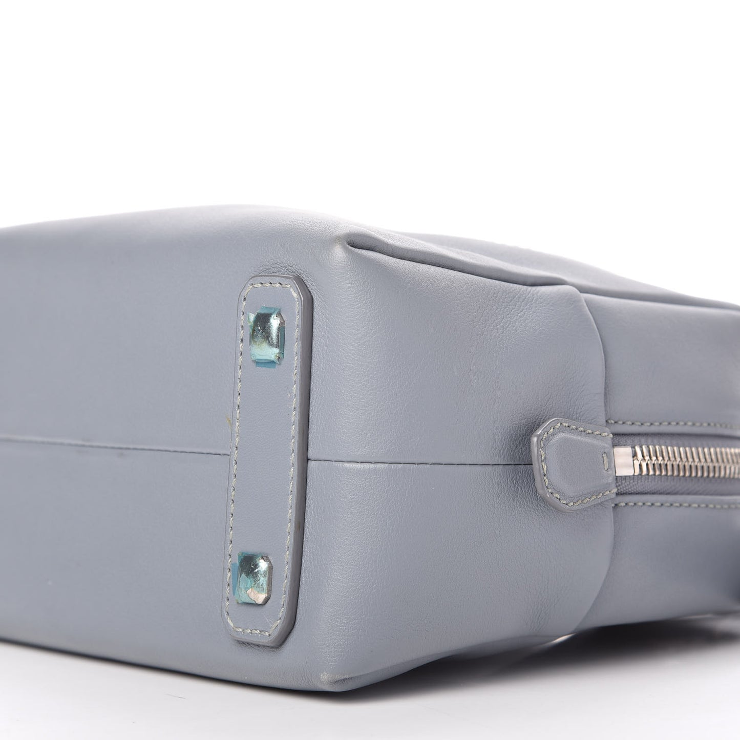 Calfskin Boston Bag Sky Blue