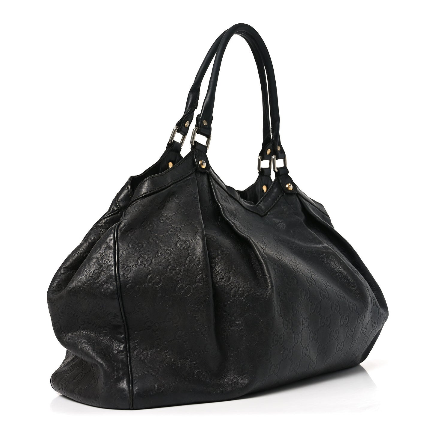 Guccissima Medium Sukey Tote Black