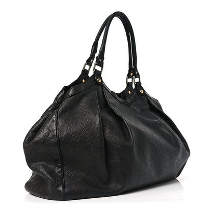 Gucci Guccissima Medium Sukey Tote Black 2 of 10