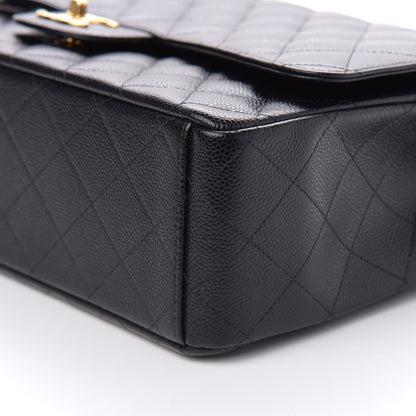 Chanel Caviar Quilted Maxi Double Flap Black 9 of 11