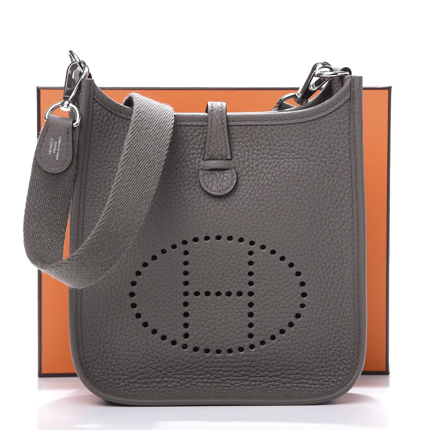 Hermes Taurillon Clemence Evelyne TPM Etain 12 of 12