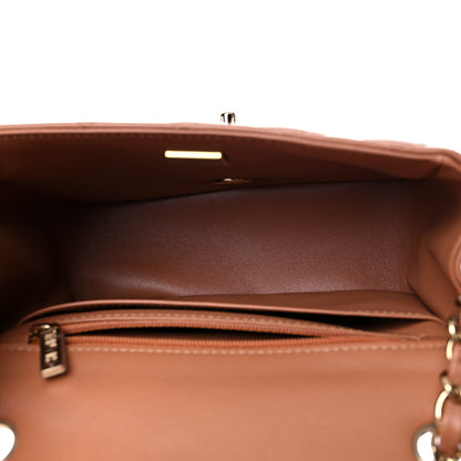 Chanel Lambskin Quilted Mini Square Flap Brown 4 of 10