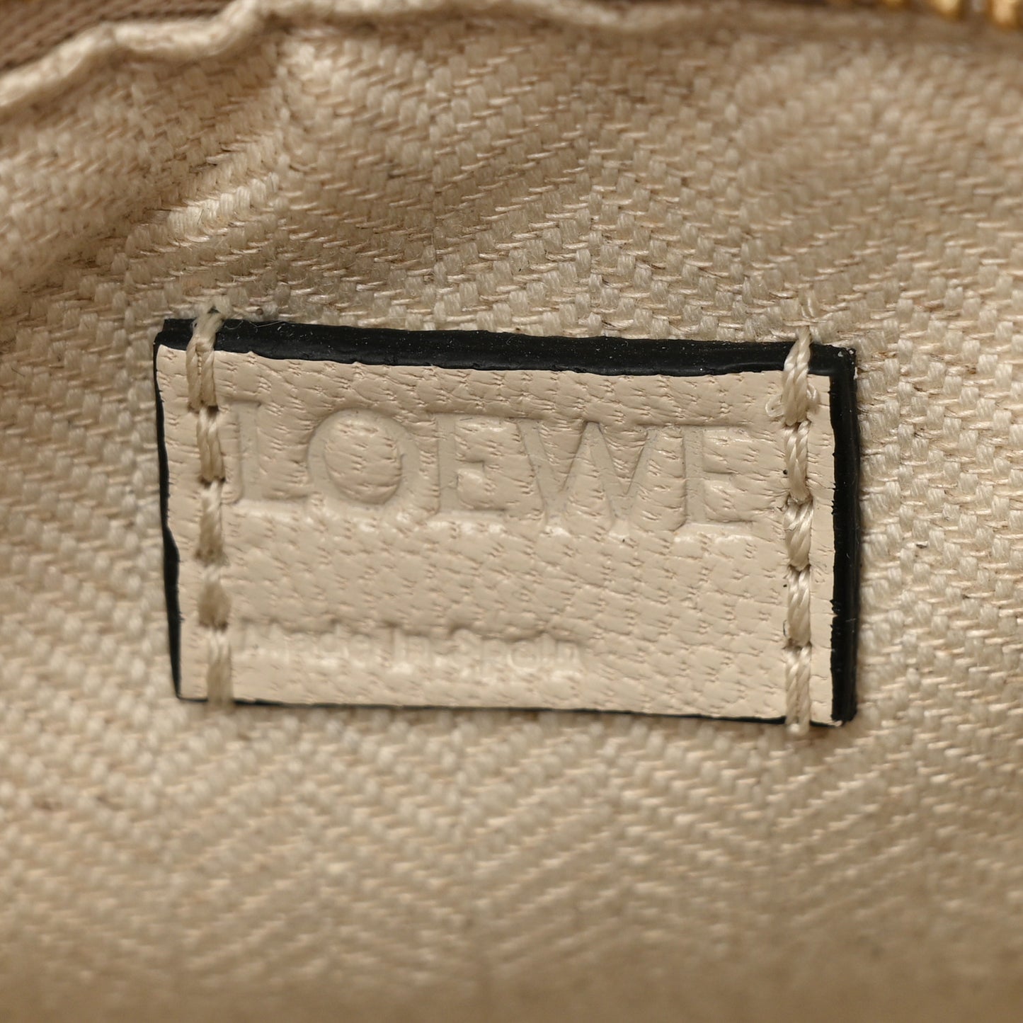 Goatskin Mini Puzzle Edge Bag Angora