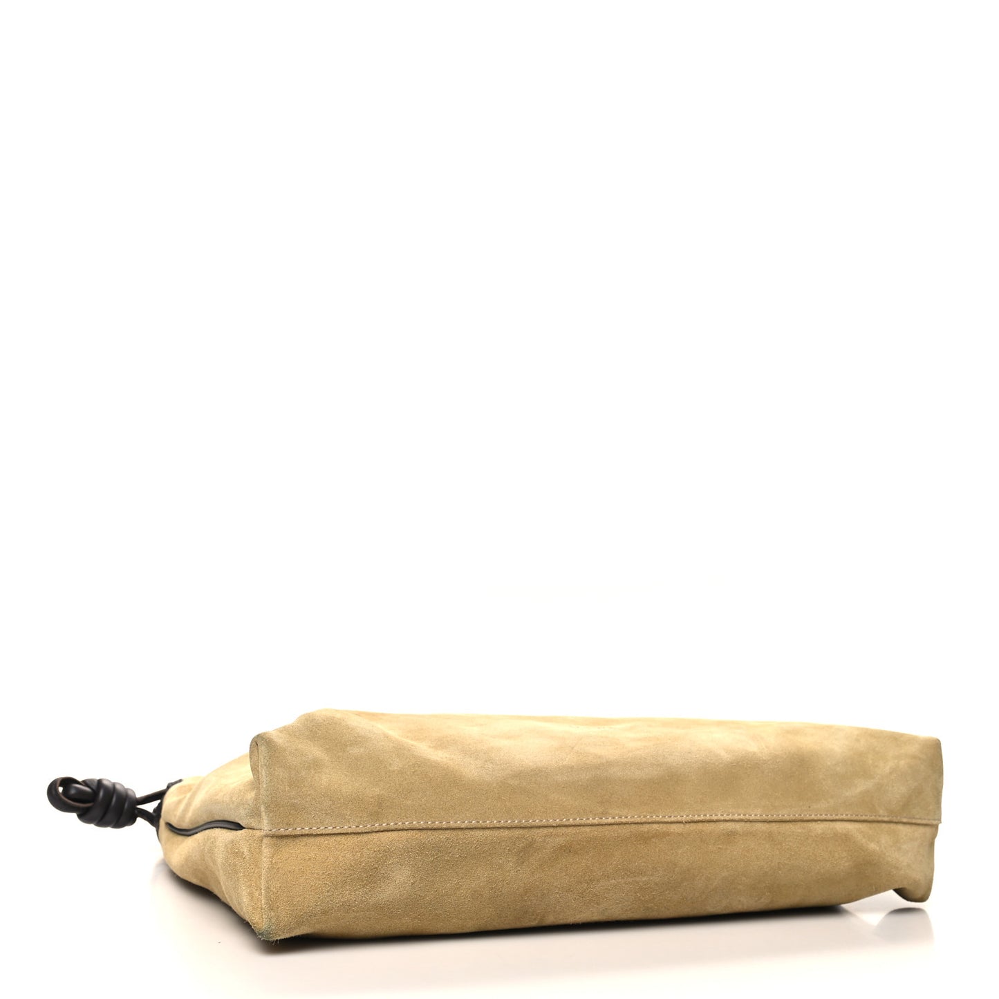 Suede Calfskin Large Flamenco With Chain Gold