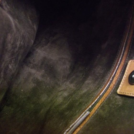 Saint Laurent Leather Mombasa Horn Bag Brown 6 of 8