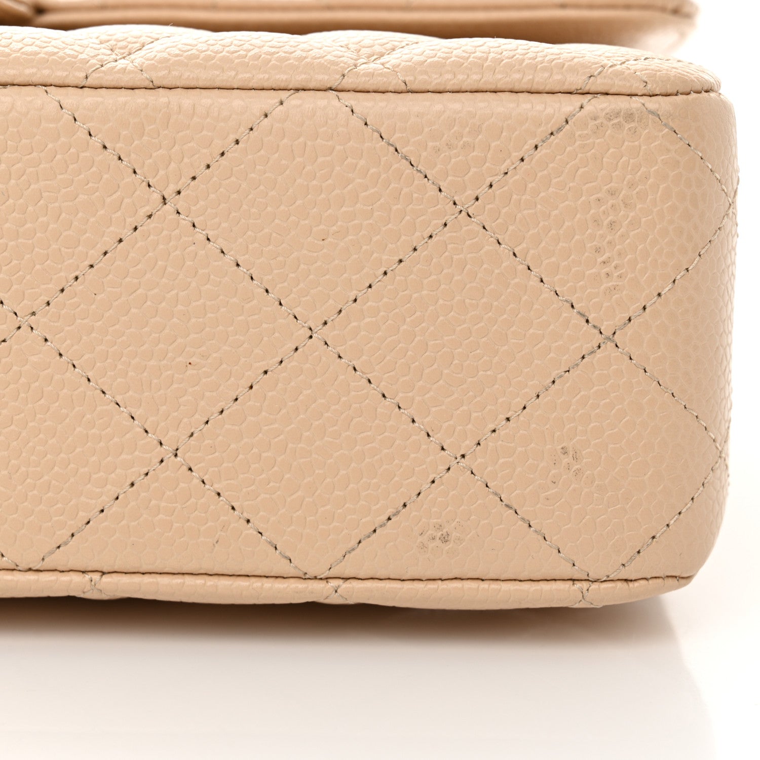 Chanel Caviar Quilted Medium Double Flap Beige 12 of 12