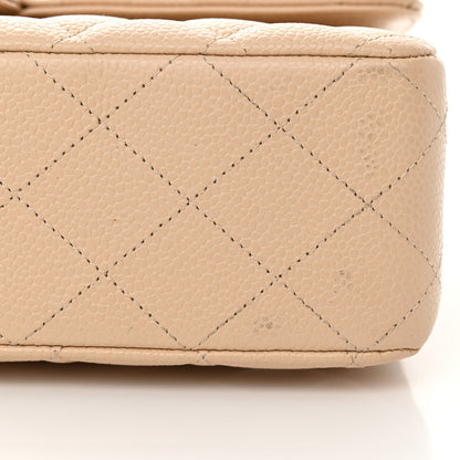 Chanel Caviar Quilted Medium Double Flap Beige 12 of 12