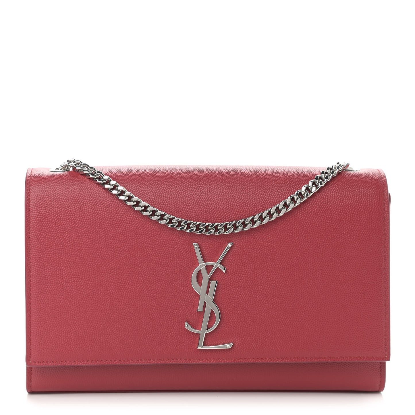 Grain De Poudre Medium Monogram Kate Satchel Red