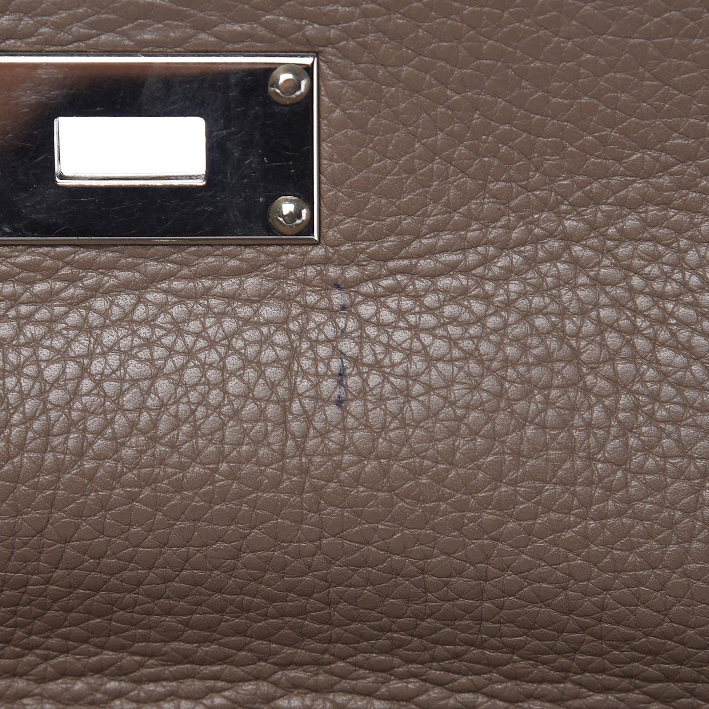 Taurillon Clemence Shoulder Kelly 40 Etoupe