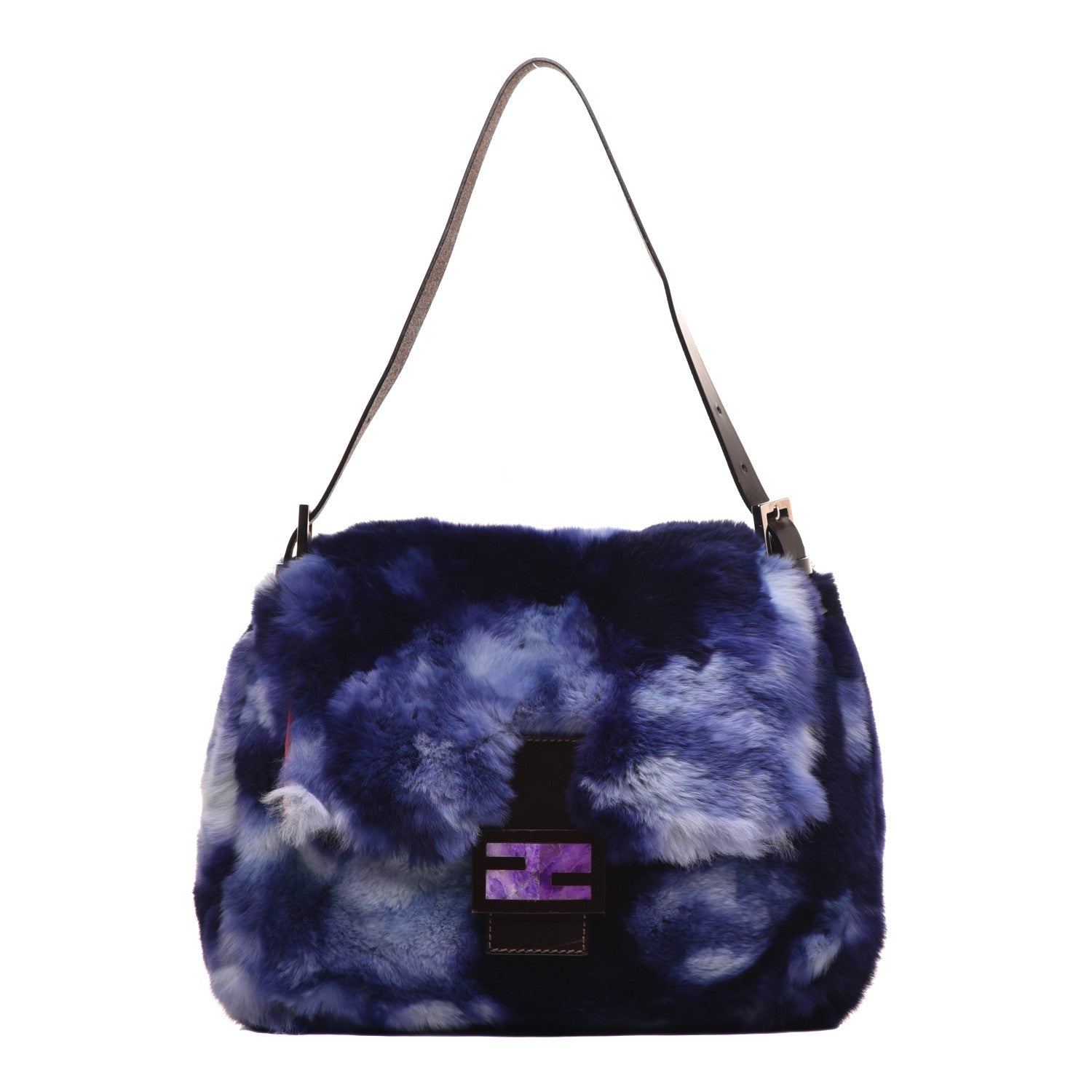 Fendi Rabbit Fur Tie Dye Mama Baguette Multicolor 1 of 8