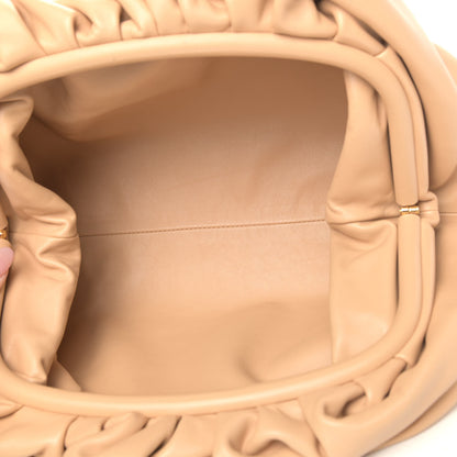 Bottega Veneta Smooth Butter Calf The Pouch Oversized Clutch Nude 8 of 8