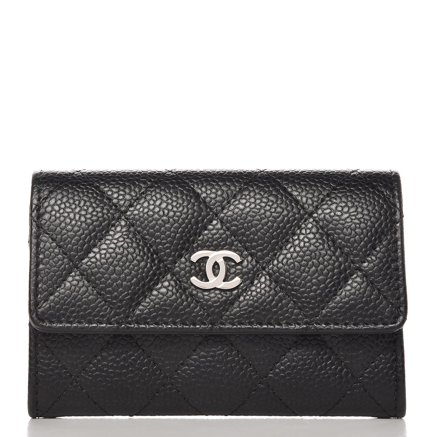 Chanel Caviar Quilted Flap Card Holder Black 1 of 9