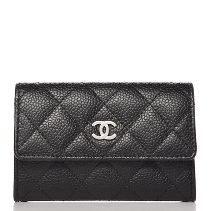 Chanel Caviar Quilted Flap Card Holder Black 1 of 9