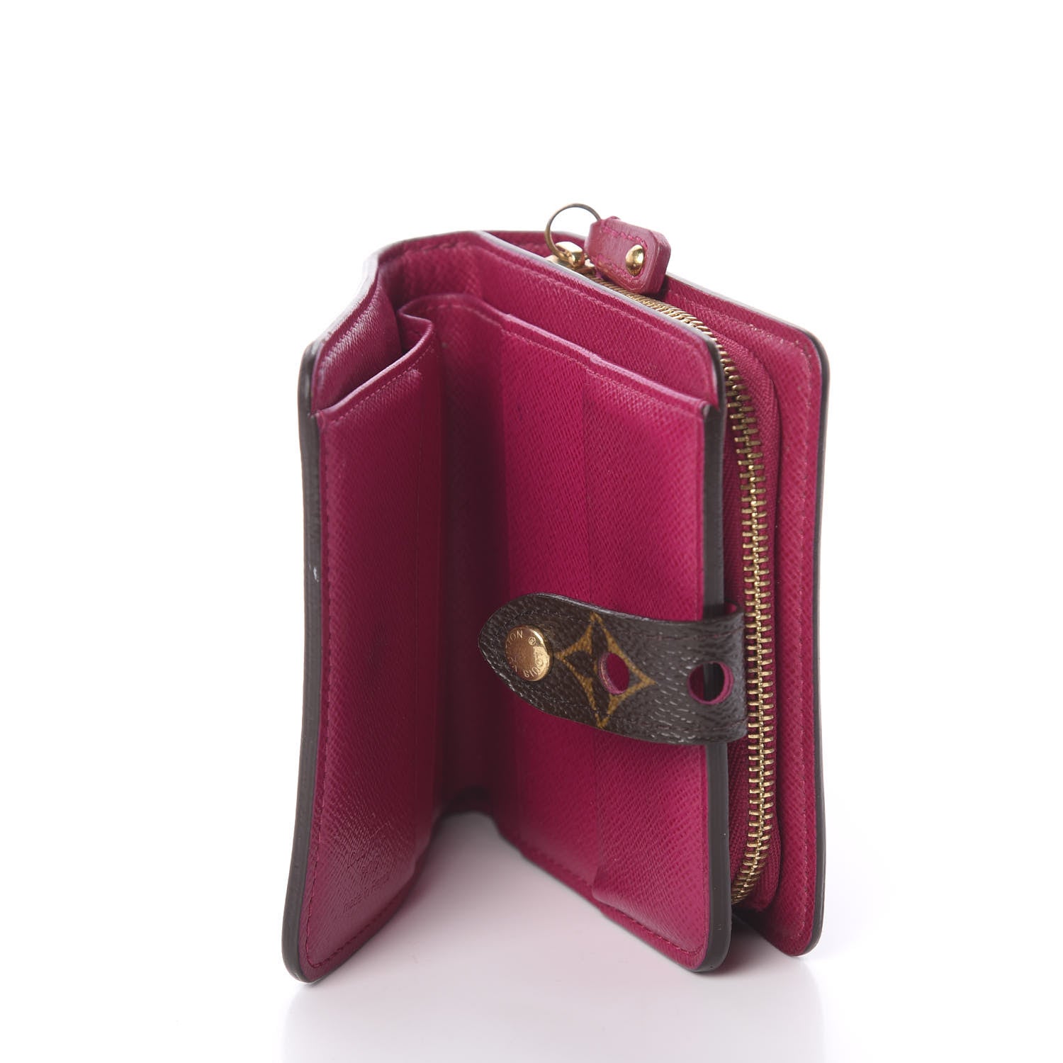Louis Vuitton Monogram Perforated Compact Zipped Wallet Fuchsia 5 of 6