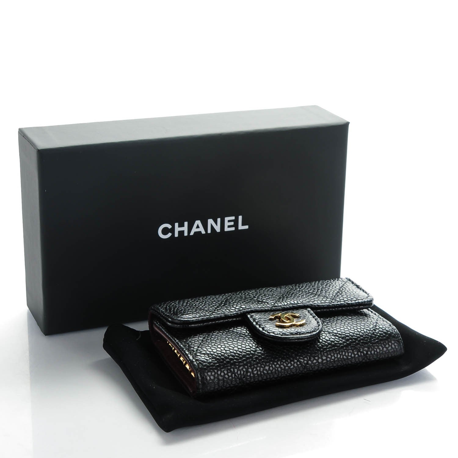 Chanel Caviar Quilted 6 Key Holder Black 4 of 8