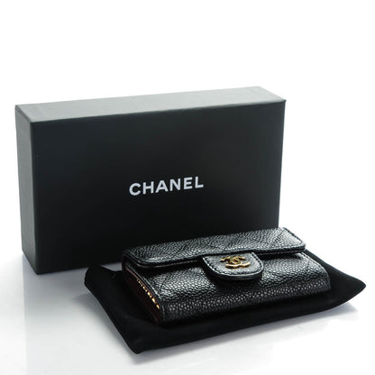 Chanel Caviar Quilted 6 Key Holder Black 4 of 8