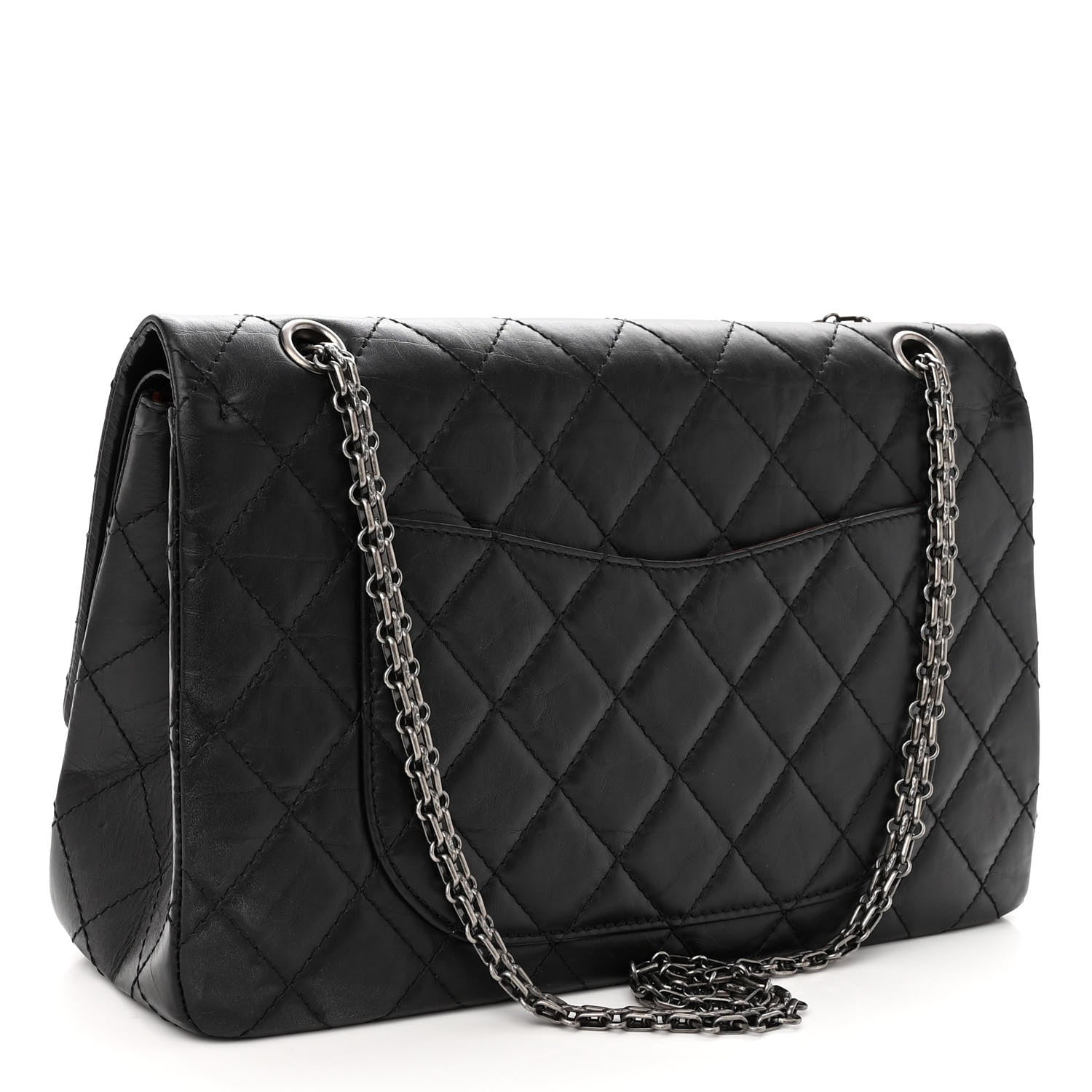 Chanel Aged Calfskin Quilted 2.55 Reissue 227 Flap Black 3 of 11
