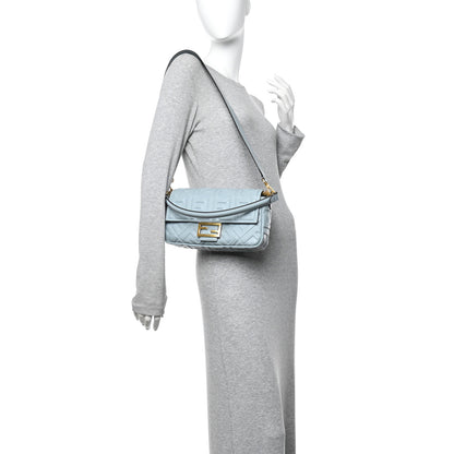 Fendi Nappa FF 1974 Embossed Baguette Anice 2 of 12