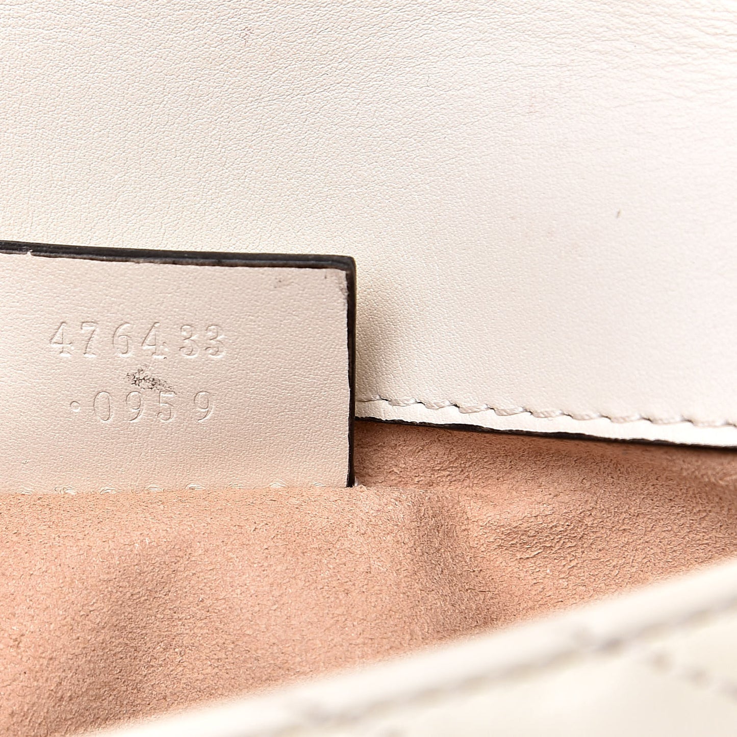 Calfskin Matelasse Super Mini GG Marmont Shoulder Bag White