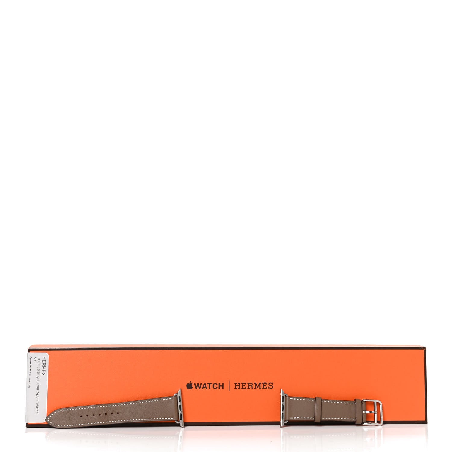 Hermes Swift 38mm Apple Watch Single Tour Band Etoupe 6 of 6