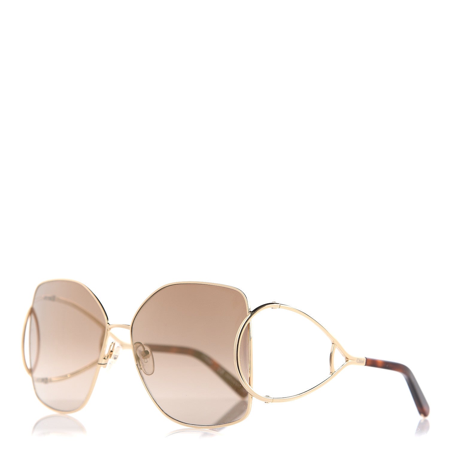 Chloe Jackson Oversized Square Sunglasses CE135S Gold 1 of 7