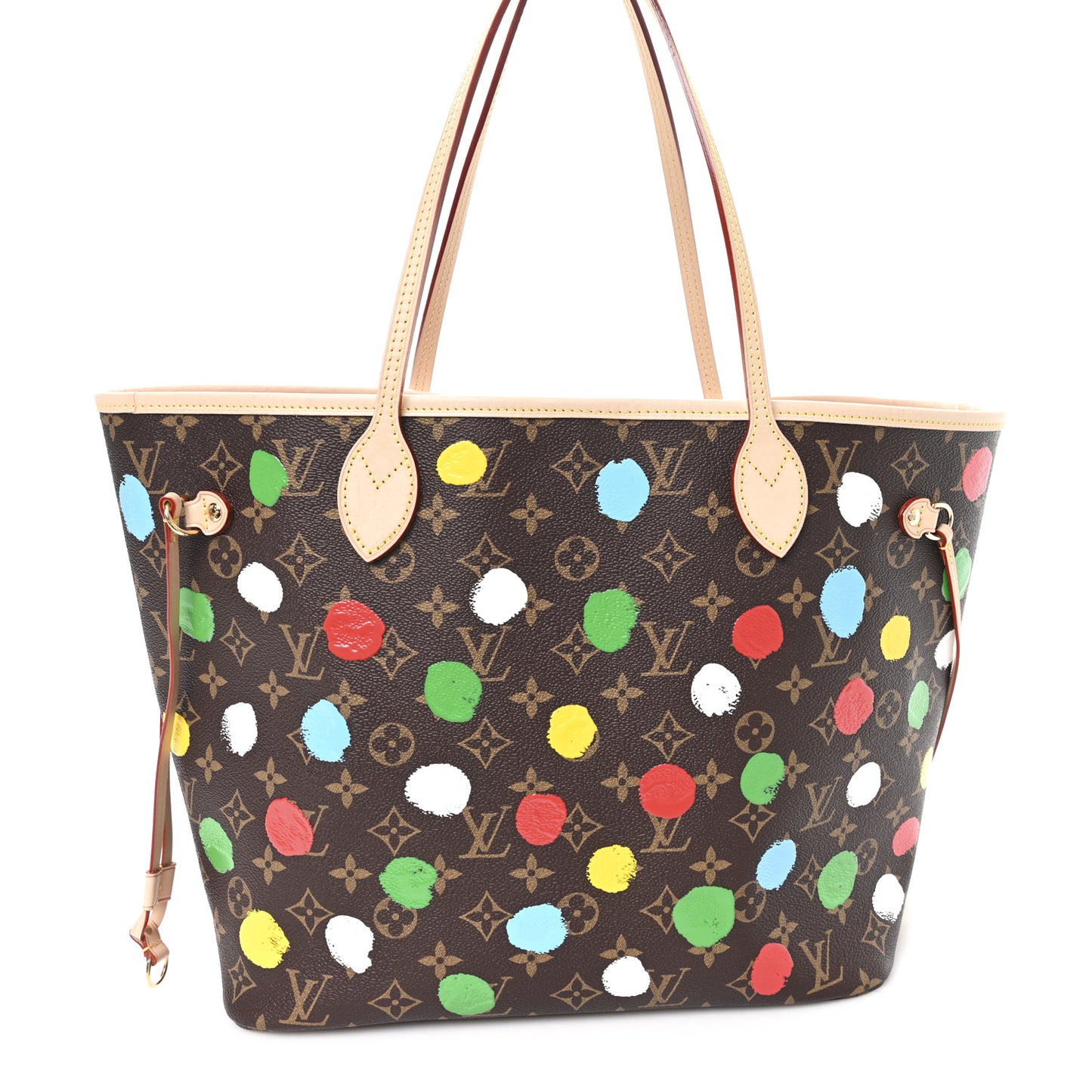 LV X YK Monogram Dots Neverfull MM
