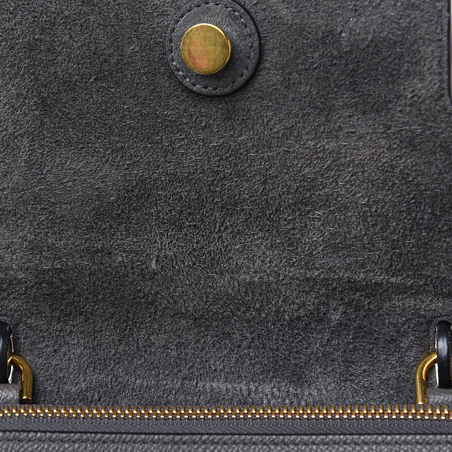Grained Calfskin Micro Belt Bag Grey