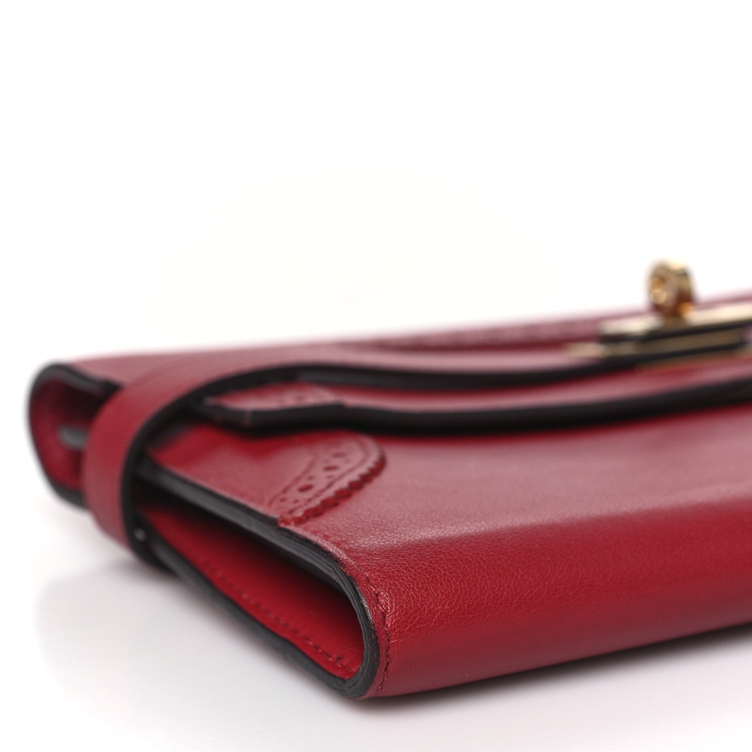 Hermes Swift Ghillies Kelly Longue Wallet Rouge Grenat 7 of 8