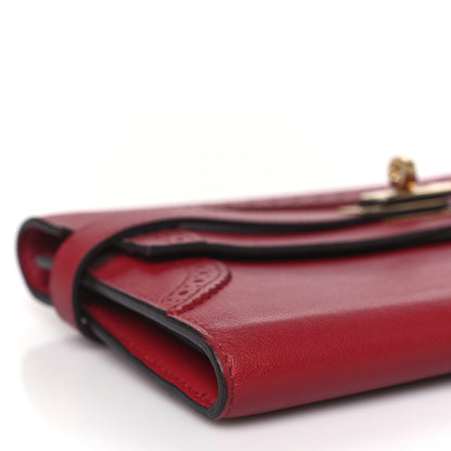 Hermes Swift Ghillies Kelly Longue Wallet Rouge Grenat 7 of 8