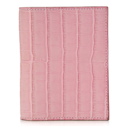 Hermes Matte Alligator Mini Vision Agenda Cover 5P Pink 1 of 8