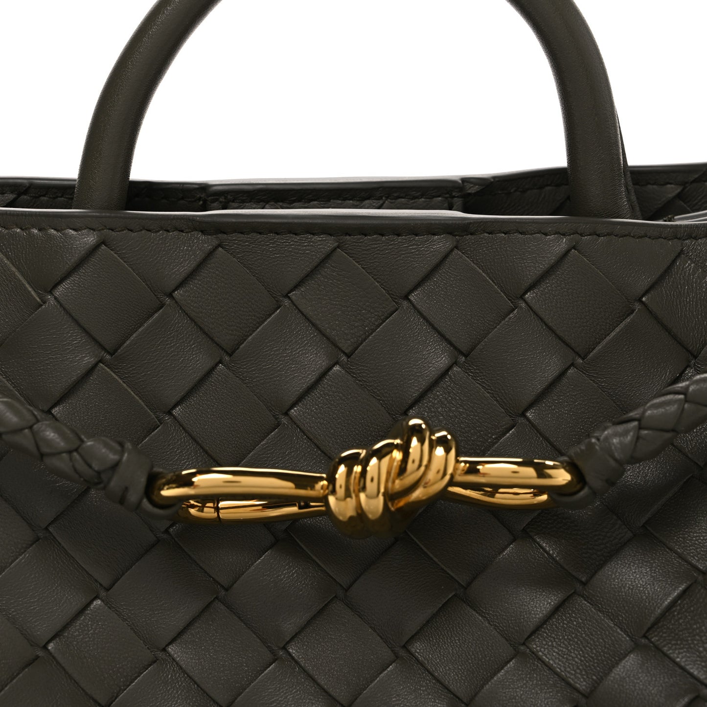Nappa Intrecciato Small Andiamo Shoulder Bag Cypress