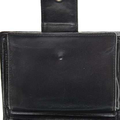 Chanel Lambskin Stitched Compact French Wallet Black 9 of 14