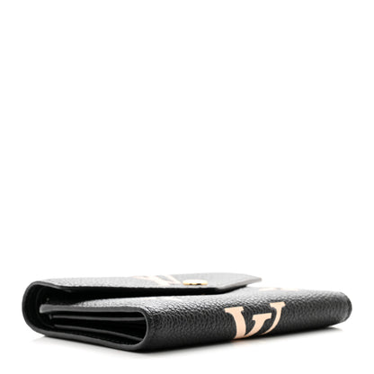 Louis Vuitton Empreinte Monogram Giant Victorine Wallet Black Beige 4 of 7