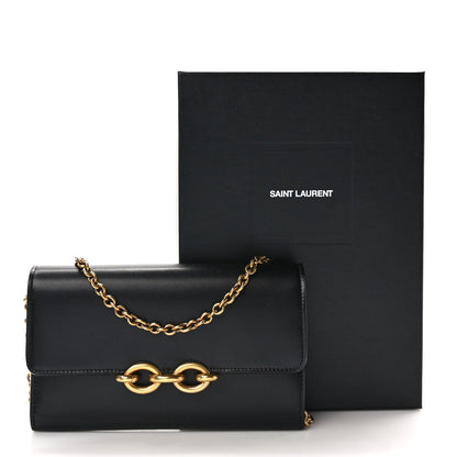 Saint Laurent Smooth Calfskin Le Maillon Chain Wallet Black 9 of 9