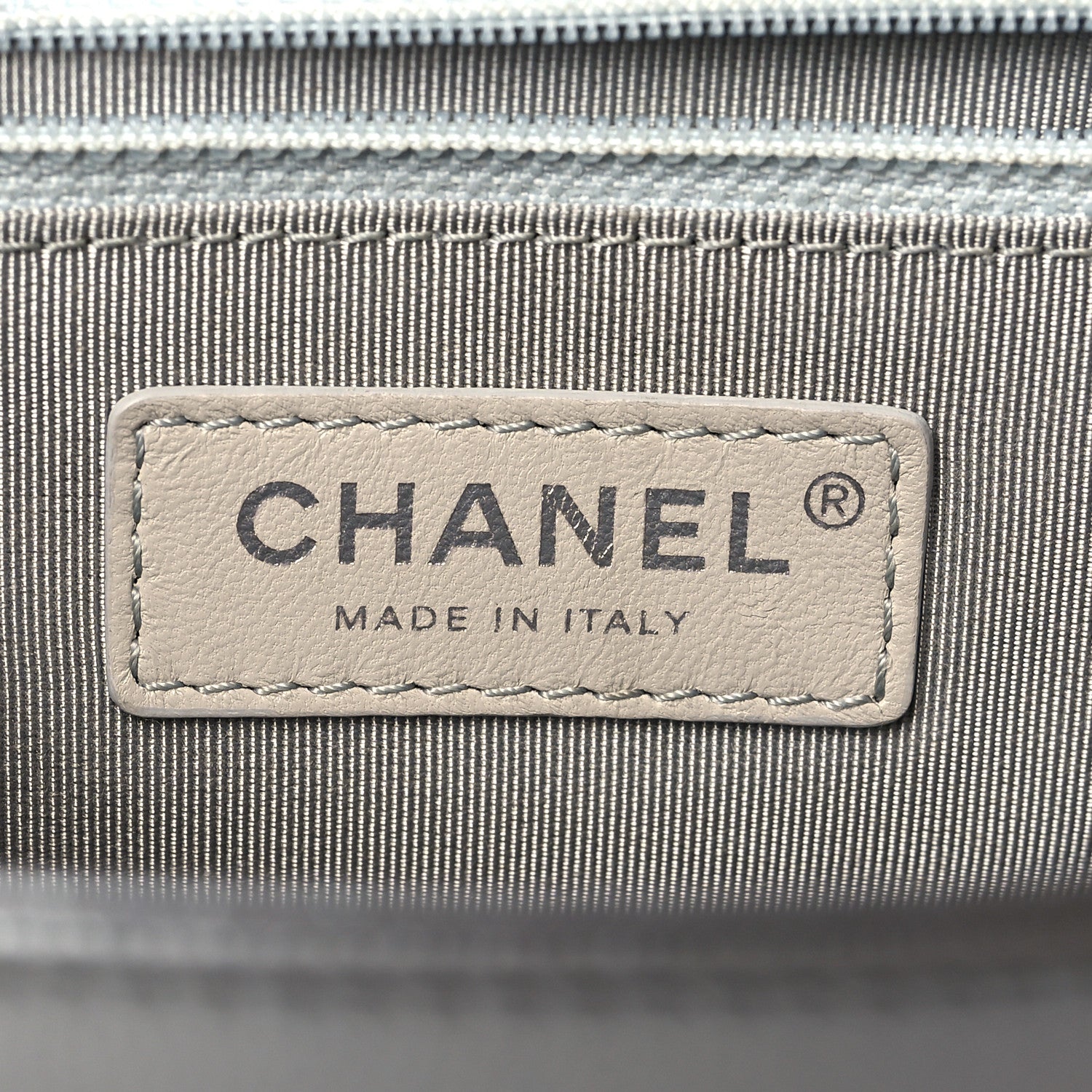 Chanel Caviar Chevron New Medium Boy Flap Silver 6 of 9