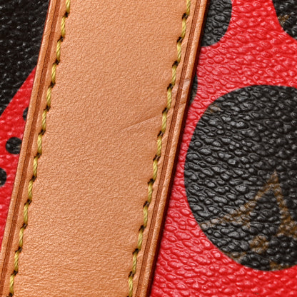 Louis Vuitton Monogram Kusama Pumpkin Dots Keepall Bandouliere 55 Red 10 of 11