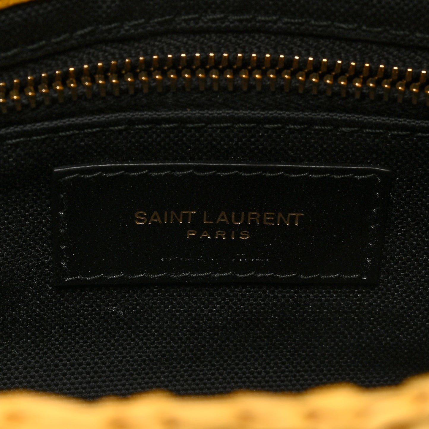 Raffia Monogram Medium Jamie Yellow