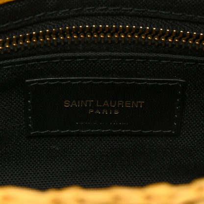 Saint Laurent Raffia Monogram Medium Jamie Yellow 6 of 9