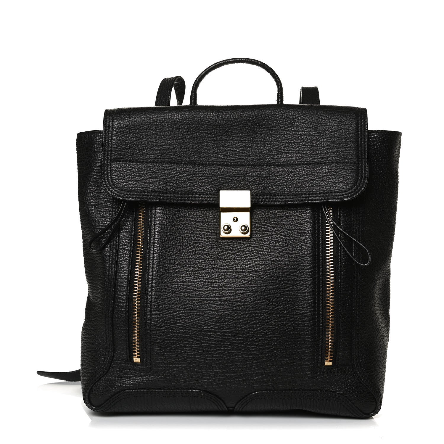 3.1 Phillip Lim Textured Calfskin Pashli Backpack Black 1 of 12