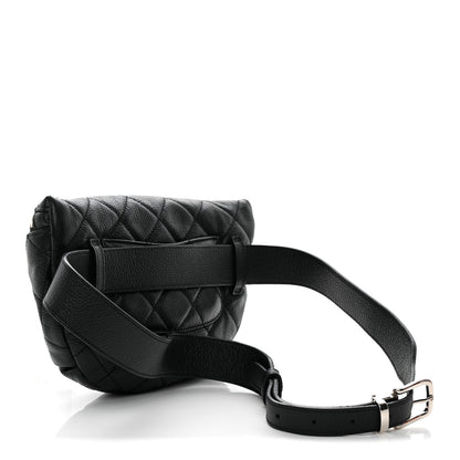 Chanel Grained Calfskin Quilted Waist Belt Bag Black 3 of 11