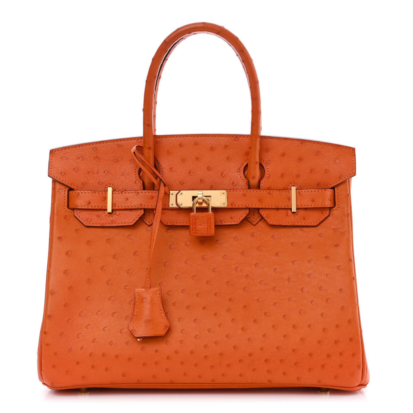 Ostrich Birkin 30 Orange