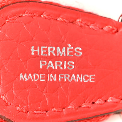 Hermes Taurillon Clemence Evelyne TPM Rouge De Coeur 8 of 11