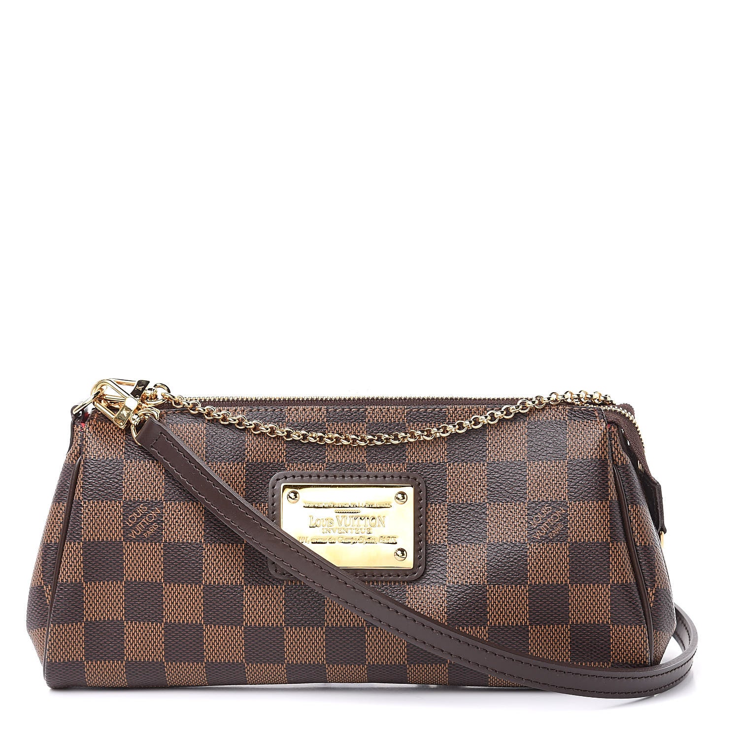 Louis Vuitton Damier Ebene Eva Clutch 1 of 9