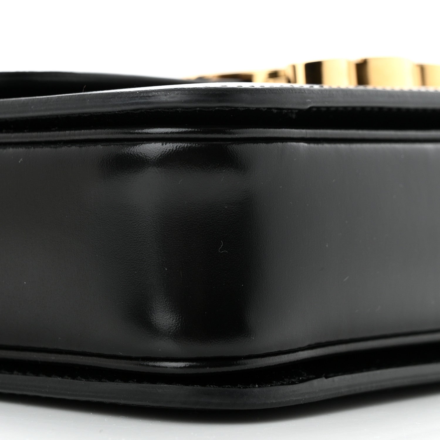 Celine Shiny Calfskin Teen Triomphe Black 9 of 12