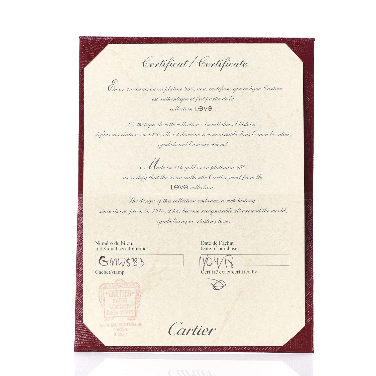 Cartier 18K White Gold 5.5mm LOVE Ring 58 8.25 6 of 6