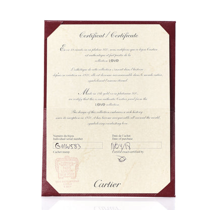 Cartier 18K White Gold 5.5mm LOVE Ring 58 8.25 6 of 6