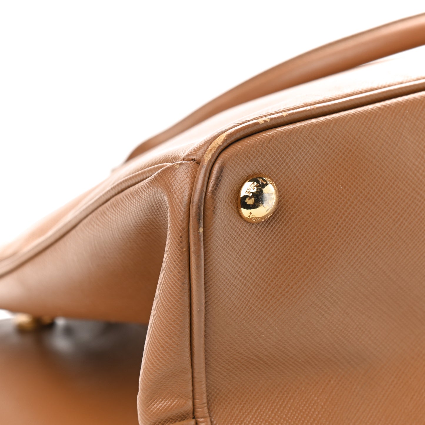 Saffiano Lux Large Tote Caramel
